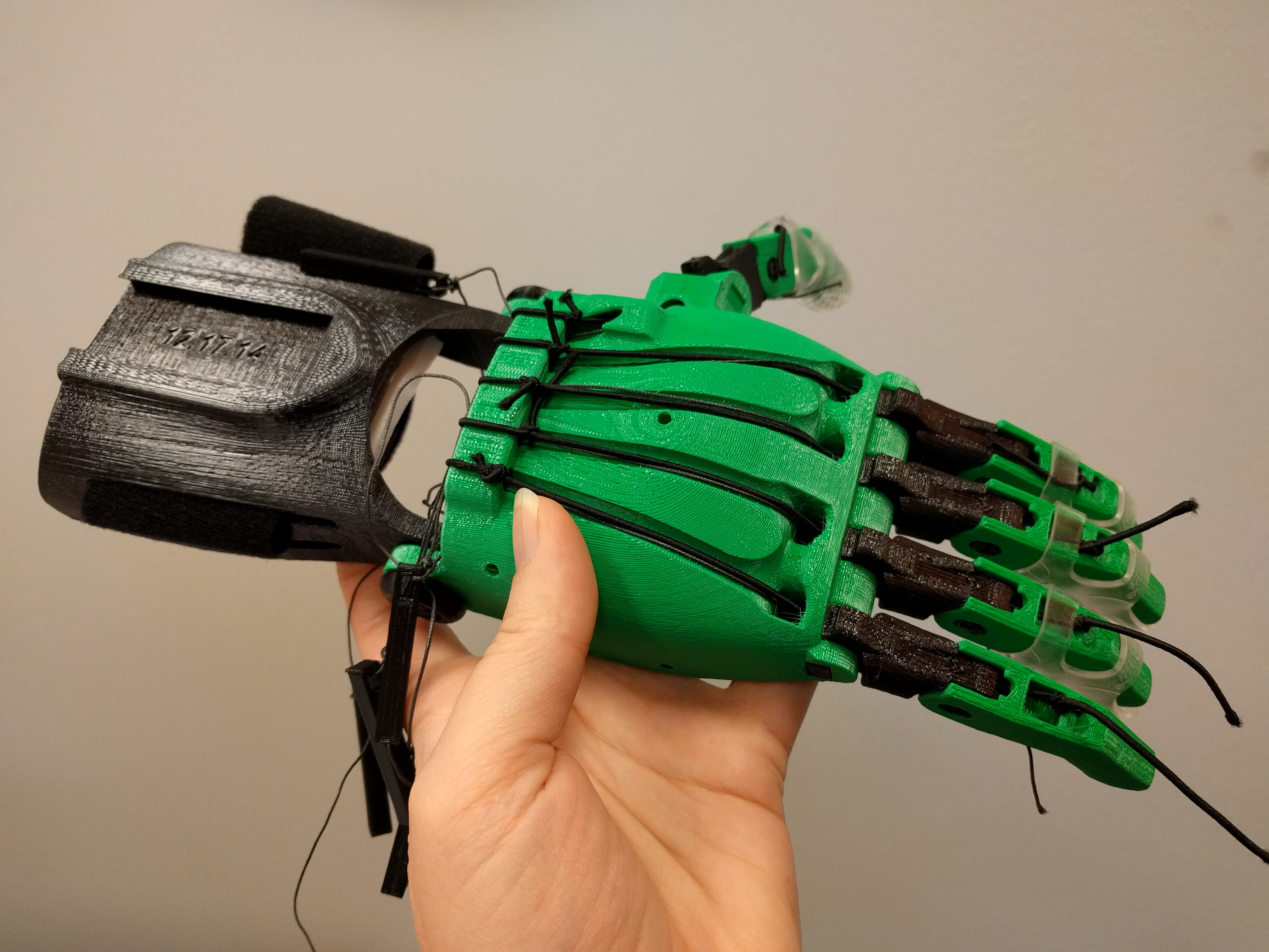 Student artifact example: 3D printed prosthetic based on Project e-NABLE design files