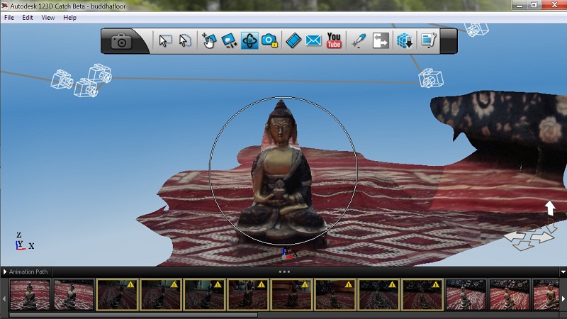 Student artifact example: 3D scanned object using Autodesk123d Catch software