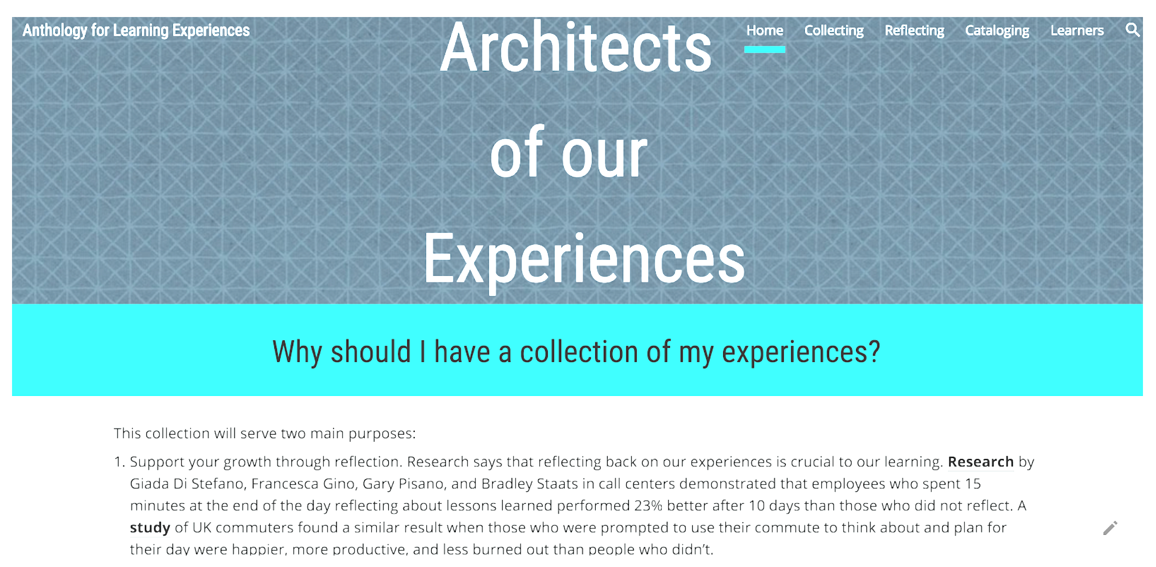 Design Thinking course student prototype